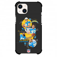 NFL Los Angeles Chargers Phone Case For iPhone Samsung Galaxy Pixel OnePlus Vivo Xiaomi Asus Sony Motorola Nokia - Los Angeles Chargers 4 Players On Black Background