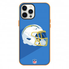NFL Los Angeles Chargers Phone Case For iPhone Samsung Galaxy Pixel OnePlus Vivo Xiaomi Asus Sony Motorola Nokia - Los Angeles Chargers Helmet Illustration On Blue Background