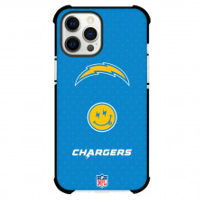 NFL Los Angeles Chargers Phone Case For iPhone Samsung Galaxy Pixel OnePlus Vivo Xiaomi Asus Sony Motorola Nokia - Los Angeles Chargers Smiley Emoji On Blue Background