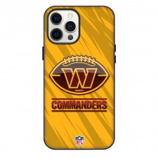 NFL Washington Commanders Phone Case For iPhone Samsung Galaxy Pixel OnePlus Vivo Xiaomi Asus Sony Motorola Nokia - Washington Commanders Retro Logo On Yellow Background