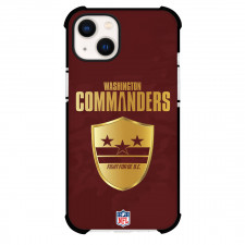 NFL Washington Commanders Phone Case For iPhone Samsung Galaxy Pixel OnePlus Vivo Xiaomi Asus Sony Motorola Nokia - Washington Commanders Golden Team Logo On Red Background