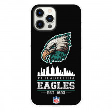 NFL Philadelphia Eagles Phone Case For iPhone Samsung Galaxy Pixel OnePlus Vivo Xiaomi Asus Sony Motorola Nokia - Philadelphia Eagles Sublimation Design On Black Background