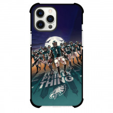 NFL Philadelphia Eagles Phone Case For iPhone Samsung Galaxy Pixel OnePlus Vivo Xiaomi Asus Sony Motorola Nokia - Eagles Team In Action With Text Its A Philly Thing Illustration Artwork