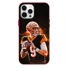 NFL Joe Burrow Phone Case For iPhone Samsung Galaxy Pixel OnePlus Vivo Xiaomi Asus Sony Motorola Nokia - Joe Burrow Cincinnati Bengals On Fire Poster