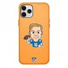 NFL Jared Goff Phone Case For iPhone Samsung Galaxy Pixel OnePlus Vivo Xiaomi Asus Sony Motorola Nokia - Jared Goff Cartoon Emoji Die Cut Sticker