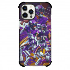NFL Justin Jefferson Phone Case For iPhone Samsung Galaxy Pixel OnePlus Vivo Xiaomi Asus Sony Motorola Nokia - Justin Jefferson 18 Minnesota Vikings Illustration Purple Art