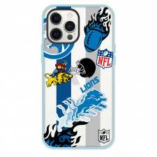 NFL Detroit Lions Phone Case For iPhone Samsung Galaxy Pixel OnePlus Vivo Xiaomi Asus Sony Motorola Nokia - Detroit Lions Mania Collage Logo