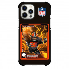 NFL Myles Garrett Phone Case For iPhone Samsung Galaxy Pixel OnePlus Vivo Xiaomi Asus Sony Motorola Nokia - Myles Garrett 95 Cleveland Browns Helmet Cracker Elite Illustration Art