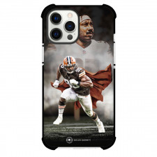NFL Myles Garrett Phone Case For iPhone Samsung Galaxy Pixel OnePlus Vivo Xiaomi Asus Sony Motorola Nokia - Myles Garrett 95 Cleveland Browns Running Poster