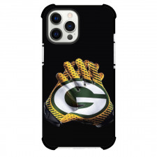 NFL Green Bay Packers Phone Case For iPhone Samsung Galaxy Pixel OnePlus Vivo Xiaomi Asus Sony Motorola Nokia - Packers Logo Hand Gloves On Black Background