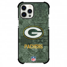 NFL Green Bay Packers Phone Case For iPhone Samsung Galaxy Pixel OnePlus Vivo Xiaomi Asus Sony Motorola Nokia - Green Bay Packers Logo On Lichen Pattern Background
