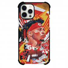 NFL Patrick Mahomes Phone Case For iPhone Samsung Galaxy Pixel OnePlus Vivo Xiaomi Asus Sony Motorola Nokia - Patrick Mahomes 15 Side Portrait Wpap Design Poster