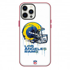 NFL Los Angeles Rams Phone Case For iPhone Samsung Galaxy Pixel OnePlus Vivo Xiaomi Asus Sony Motorola Nokia - Los Angeles Rams Drip Helmet On White Background