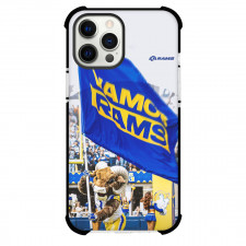 NFL Los Angeles Rams Phone Case For iPhone Samsung Galaxy Pixel OnePlus Vivo Xiaomi Asus Sony Motorola Nokia - Rams Rampage Holding Vamos Flag