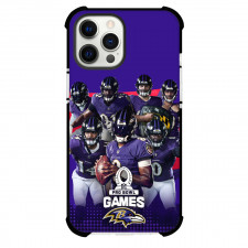NFL Baltimore Ravens Phone Case For iPhone Samsung Galaxy Pixel OnePlus Vivo Xiaomi Asus Sony Motorola Nokia - Ravens Group Photo In Purple and Red Background