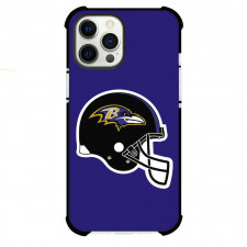 NFL Baltimore Ravens Phone Case For iPhone Samsung Galaxy Pixel OnePlus Vivo Xiaomi Asus Sony Motorola Nokia - Ravens Helmet On Blue Background