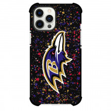 NFL Baltimore Ravens Phone Case For iPhone Samsung Galaxy Pixel OnePlus Vivo Xiaomi Asus Sony Motorola Nokia - Ravens Team Logo On Color Splash Background