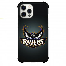 NFL Baltimore Ravens Phone Case For iPhone Samsung Galaxy Pixel OnePlus Vivo Xiaomi Asus Sony Motorola Nokia - Ravens Logo with Raven On Black Background
