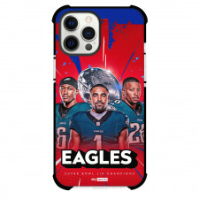 NFL Super Bowl 2025 Phone Case For iPhone Samsung Galaxy Pixel OnePlus Vivo Xiaomi Asus Sony Motorola Nokia - Super Bowl 2025 Philadelphia Eagles Players Portrait Red Background