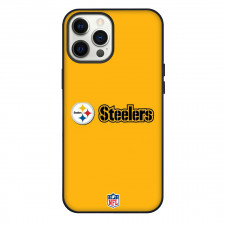 NFL Pittsburgh Steelers Phone Case For iPhone Samsung Galaxy Pixel OnePlus Vivo Xiaomi Asus Sony Motorola Nokia - Pittsburgh Steelers Logo On Yellow Background