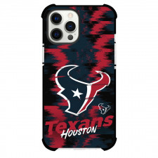 NFL Houston Texans Phone Case For iPhone Samsung Galaxy Pixel OnePlus Vivo Xiaomi Asus Sony Motorola Nokia - Texans Logo On Glitch Background