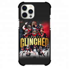 NFL Houston Texans Phone Case For iPhone Samsung Galaxy Pixel OnePlus Vivo Xiaomi Asus Sony Motorola Nokia - Texans Players Celebration With Text Playoffs Clinched