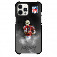 NFL Tom Brady Phone Case For iPhone Samsung Galaxy Pixel OnePlus Vivo Xiaomi Asus Sony Motorola Nokia - Tom Brady 12 Tampa Bay Buccaneers Celebration On Dark Smokey Background