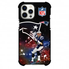 NFL Tom Brady Phone Case For iPhone Samsung Galaxy Pixel OnePlus Vivo Xiaomi Asus Sony Motorola Nokia - Tom Brady 12 Tampa Bay Buccaneers Standing And Holding Ball On Graphic Background