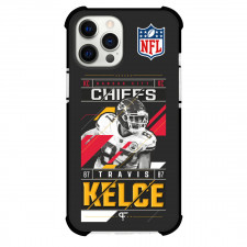 NFL Travis Kelce Phone Case For iPhone Samsung Galaxy Pixel OnePlus Vivo Xiaomi Asus Sony Motorola Nokia - Travis Kelce 87 Kansas City Chiefs Poster Grayscale On Black Background