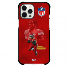 NFL Tyreek Hill Phone Case For iPhone Samsung Galaxy Pixel OnePlus Vivo Xiaomi Asus Sony Motorola Nokia - Tyreek Hill 10 Kansas City Chiefs Rushing Play Red Background