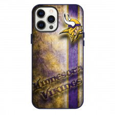 NFL Minnesota Vikings Phone Case For iPhone Samsung Galaxy Pixel OnePlus Vivo Xiaomi Asus Sony Motorola Nokia - Minnesota Vikings 3D Logo On Metal Print Poster