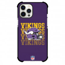 NFL Minnesota Vikings Phone Case For iPhone Samsung Galaxy Pixel OnePlus Vivo Xiaomi Asus Sony Motorola Nokia - Minnesota Vikings Helmet On WordArt Purple Background