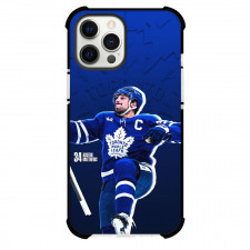 NHL Auston Matthews Phone Case For iPhone Samsung Galaxy Pixel OnePlus Vivo Xiaomi Asus Sony Motorola Nokia - Auston Matthews Auston Matthews Toronto Maple Leafs Goal Celebration Blue Artwork Poster