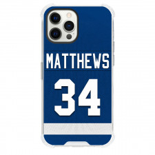 NHL Auston Matthews Phone Case For iPhone Samsung Galaxy Pixel OnePlus Vivo Xiaomi Asus Sony Motorola Nokia - Auston Matthews Toronto Maple Leafs Jersey Number 34 Minimal Design Poster