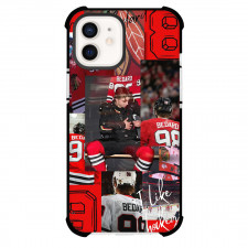 NHL Connor Bedard Phone Case For iPhone Samsung Galaxy Pixel OnePlus Vivo Xiaomi Asus Sony Motorola Nokia - Connor Bedard Chicago Blackhawks Jersey Number Moodboard Poster