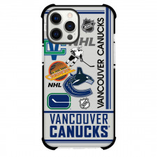 NHL Vancouver Canucks Phone Case For iPhone Samsung Galaxy Pixel OnePlus Vivo Xiaomi Asus Sony Motorola Nokia - Vancouver Canucks Mania Collage Logo