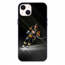 NHL Sidney Crosby Phone Case For iPhone Samsung Galaxy Pixel OnePlus Vivo Xiaomi Asus Sony Motorola Nokia - Sidney Crosby Pittsburgh Penguins Action Shot On Dark Background