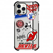 NHL New Jersey Devils Phone Case For iPhone Samsung Galaxy Pixel OnePlus Vivo Xiaomi Asus Sony Motorola Nokia - New Jersey Devils Mania Collage Logo