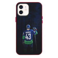 NHL Quinn Hughes Phone Case For iPhone Samsung Galaxy Pixel OnePlus Vivo Xiaomi Asus Sony Motorola Nokia - Quinn Hughes 43 Vancouver Canucks Forest Night Hockey Theme Poster