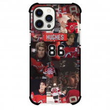 NHL Jack Hughes Phone Case For iPhone Samsung Galaxy Pixel OnePlus Vivo Xiaomi Asus Sony Motorola Nokia - Jack Hughes New Jersey Devils Red Black Hockey Collage