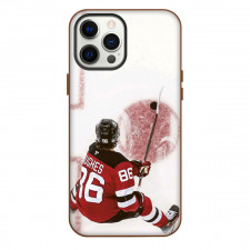 NHL Jack Hughes Phone Case For iPhone Samsung Galaxy Pixel OnePlus Vivo Xiaomi Asus Sony Motorola Nokia - Jack Hughes New Jersey Devils Top View Action Shot Poster