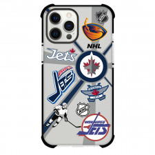 NHL Winnipeg Jets Phone Case For iPhone Samsung Galaxy Pixel OnePlus Vivo Xiaomi Asus Sony Motorola Nokia - Winnipeg Jets Mania Collage Logo