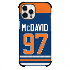 NHL Connor McDavid Phone Case For iPhone Samsung Galaxy Pixel OnePlus Vivo Xiaomi Asus Sony Motorola Nokia - Connor McDavid Edmonton Oilers Jersey Number 97 Illustration Art Poster