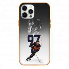 NHL Connor McDavid Phone Case For iPhone Samsung Galaxy Pixel OnePlus Vivo Xiaomi Asus Sony Motorola Nokia - Connor McDavid Edmonton Oilers Monochrome Portrait Sports Graphic Poster