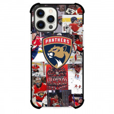 NHL Florida Panthers Phone Case For iPhone Samsung Galaxy Pixel OnePlus Vivo Xiaomi Asus Sony Motorola Nokia - Florida Panthers Collage Art with Logo in Center
