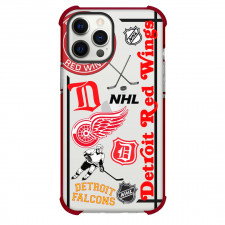 NHL Detroit Red Wings Phone Case For iPhone Samsung Galaxy Pixel OnePlus Vivo Xiaomi Asus Sony Motorola Nokia - Detroit Red Wings Mania Collage Logo