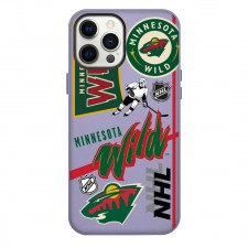 NHL Minnesota Wild Phone Case For iPhone Samsung Galaxy Pixel OnePlus Vivo Xiaomi Asus Sony Motorola Nokia - Minnesota Wild Mania Collage Logo