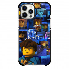 Ninjago Jay Phone Case For iPhone Samsung Galaxy Pixel OnePlus Vivo Xiaomi Asus Sony Motorola Nokia - Jay Collage Blue Background