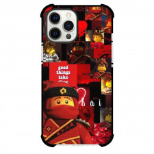 Ninjago Kai Phone Case For iPhone Samsung Galaxy Pixel OnePlus Vivo Xiaomi Asus Sony Motorola Nokia - Kai Collage Red Background