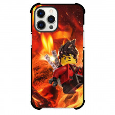 Ninjago Kai Phone Case For iPhone Samsung Galaxy Pixel OnePlus Vivo Xiaomi Asus Sony Motorola Nokia - Kai Illustration Fire Background